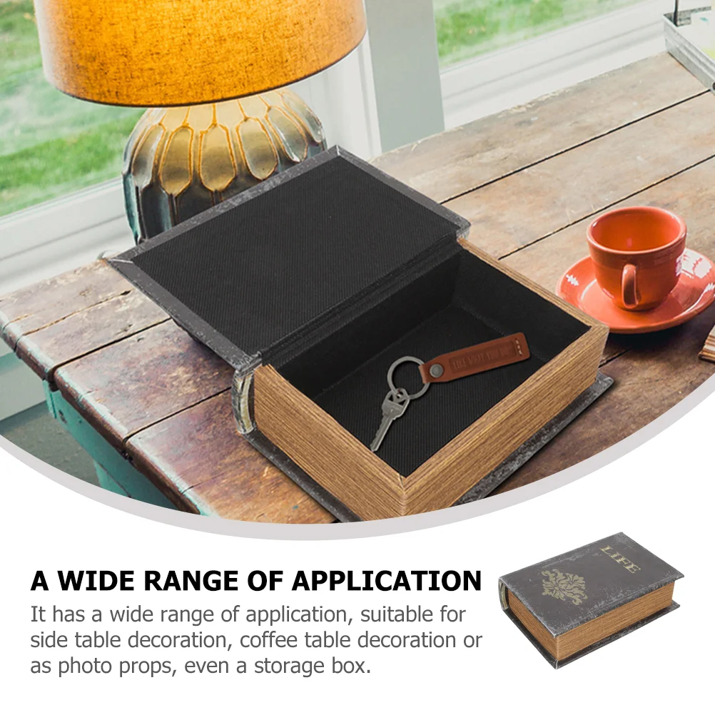 Book Storage Imitation Decoration Homesteading Books Decorative Prop Bookcase Wooden Model Office