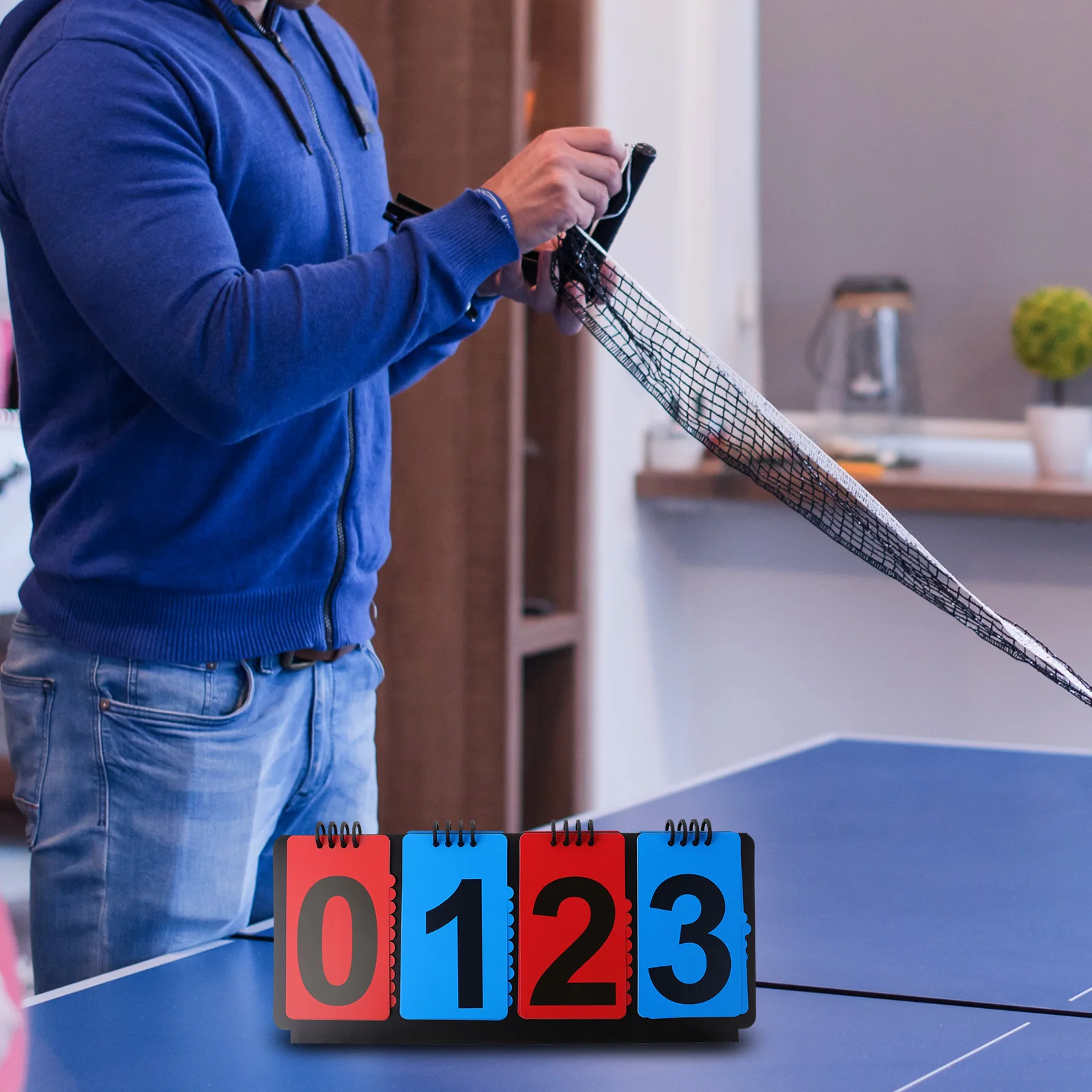 

Sports Scoreboard Flipper Portable Stainless Steel Ball Score Keeper For Basketball Tennis Volleyball Pvc Durable Reusable