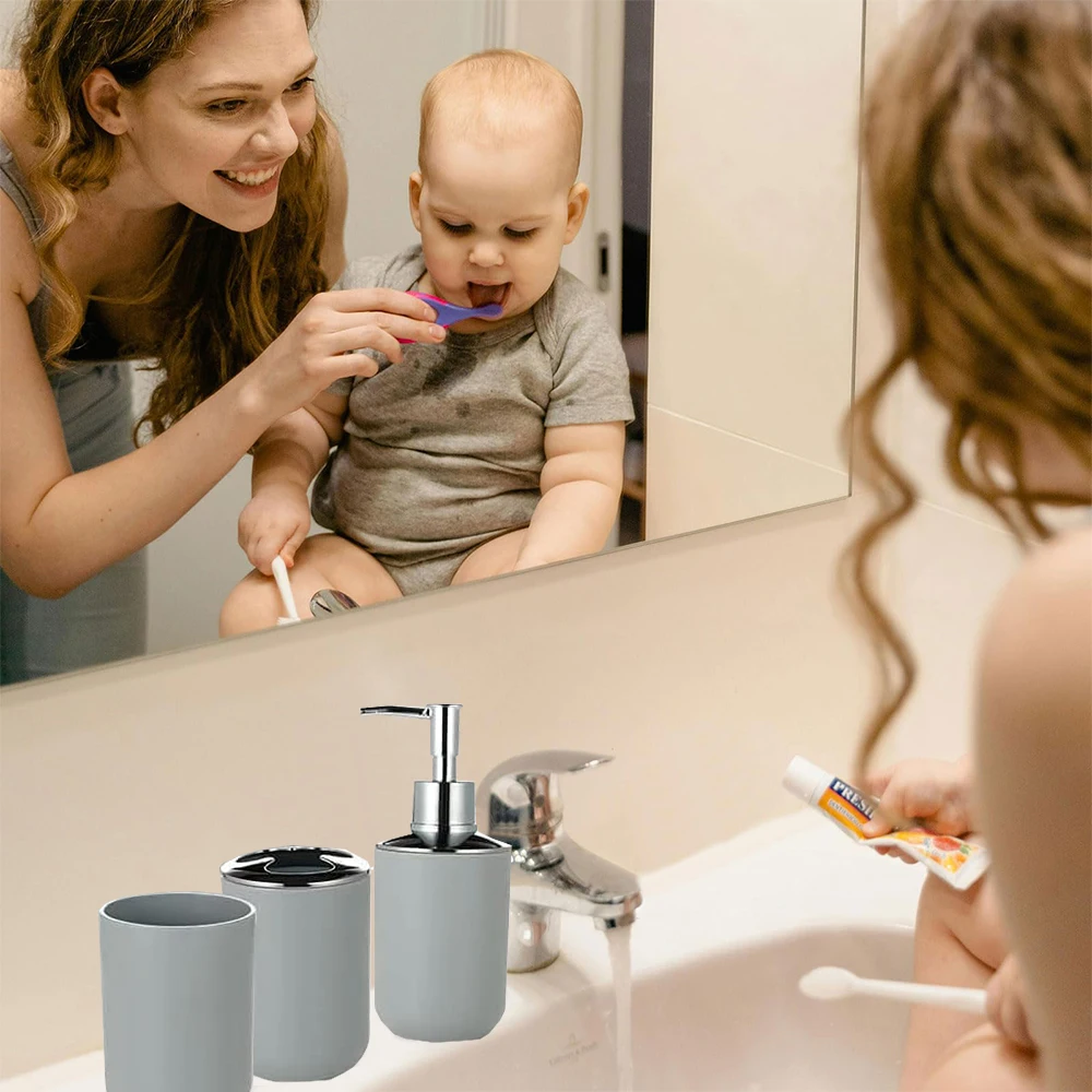 Set di accessori da bagno Set di accessori da bagno da 6 pezzi con pattumiera per accessori da bagno, decorazioni e regali per la casa