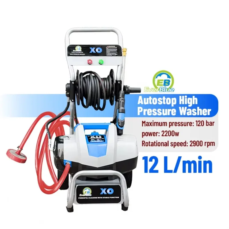 

12L/min Built-in Self-Priming Function High Pressure Car Wash Machine 220V Electric Pressure Washer For Wall