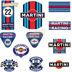 Martini Rennwagen Aufkleber Vinyl wasserdicht Auto Motorrad Rennsport Aufkleber Handy Computer Dekoration Zubehör Aufkleber