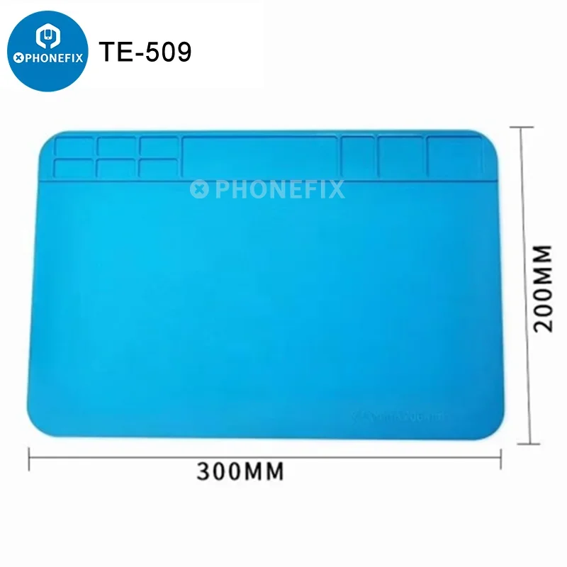 Phonefix High Temperature Resistant Silicone Soldering Mat  Anti-static ESD Rework Platform For Hot Air Gun Desoldering Repair