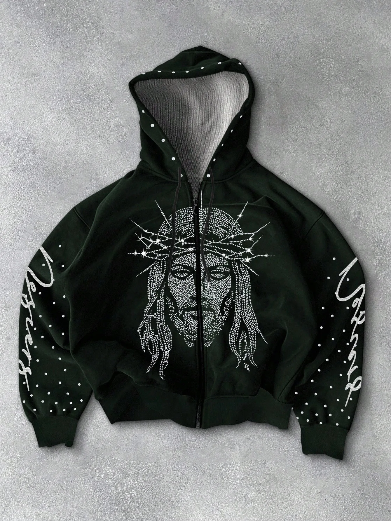 

Harajuku Y2K Retro Punk Personality Solid Color Printed Men's Casual Hoodie American Gothic Fashion Couple Casual Sweatshirt