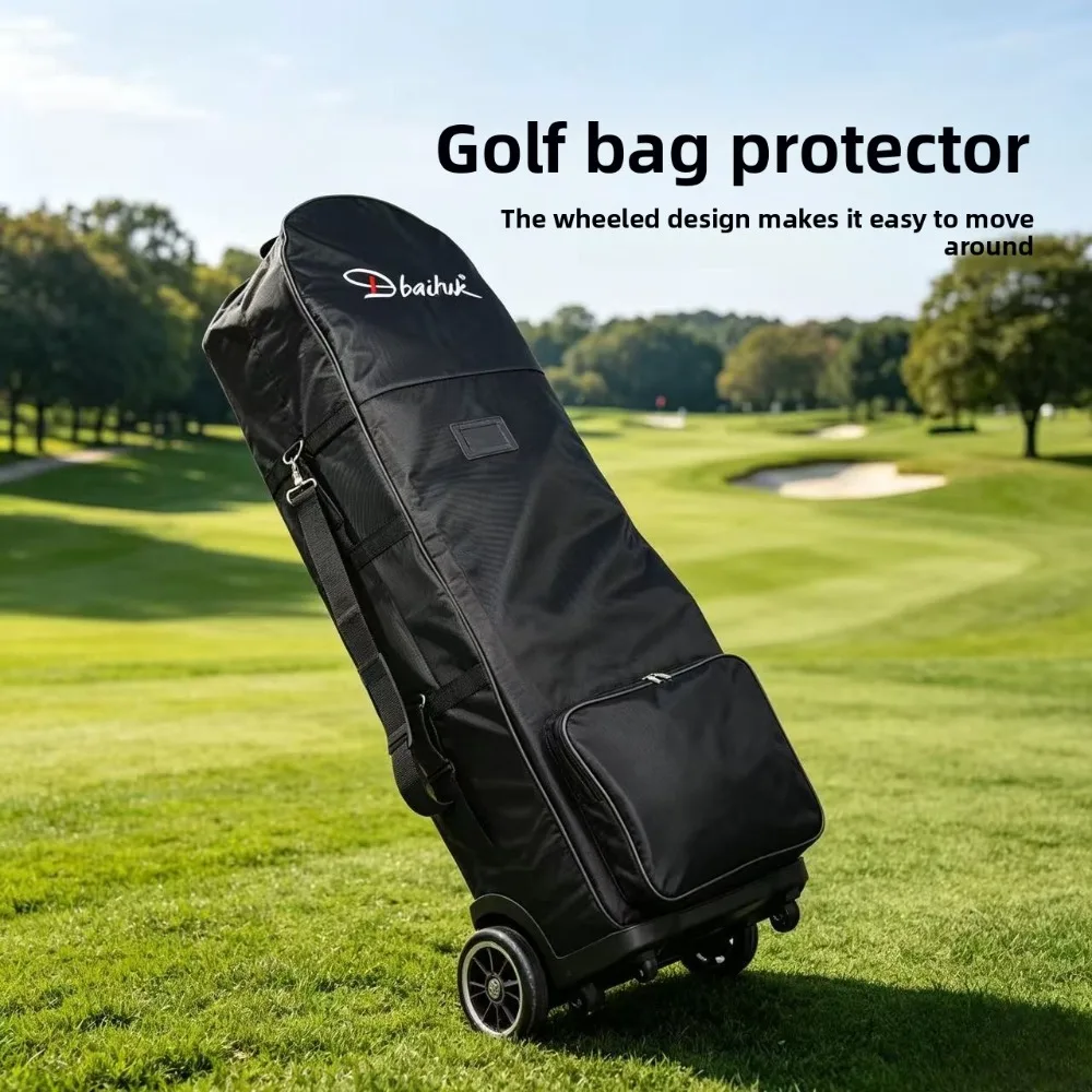 Golf Air Bag Airplane Consignment Bag with Rollers, Single Layer Thickened, Golf Bag Protective Cover  Golf Bags Men