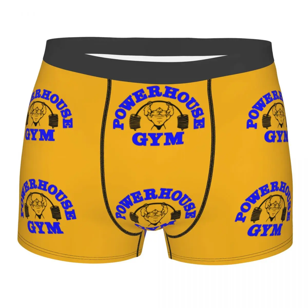 Powerhouse-Boxers de ginástica personalizados para homens, shorts de musculação, cuecas fitness, cuecas engraçadas