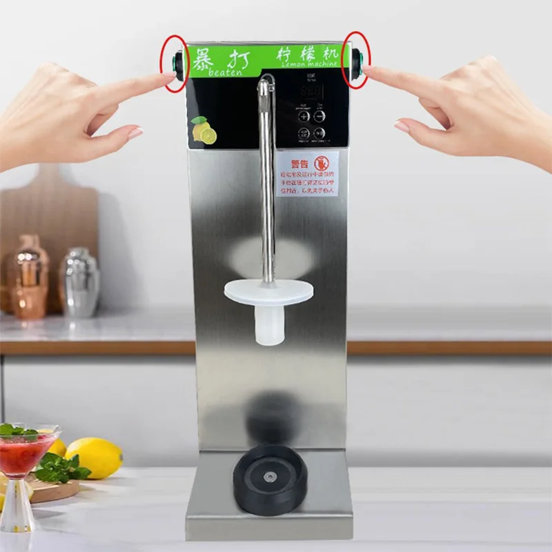 Commercial fully automatic lemon blasting machine Chain milk tea shop fresh fruit ice crushing machine Special hammer lemon blas