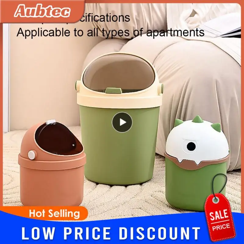 Dormitory Dustbin Attractive Compact Size Beautiful Easy To Use Versatile Student Mini Trash Fashion Living Room Trash Can Light