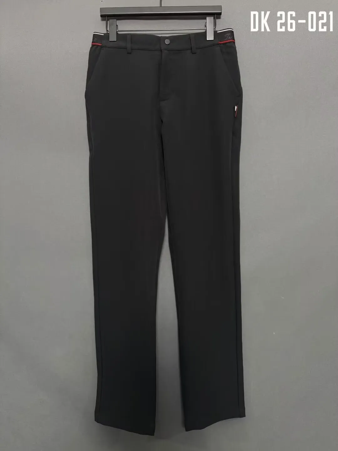 Men new style warm golf trousers autumn and winter, black, white, and red simple and casual outdoor sports golf pants