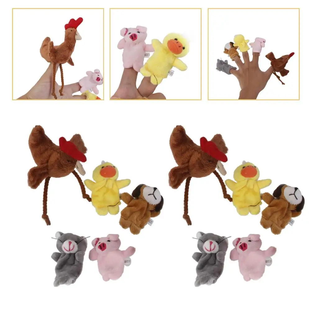 Set van 5 stuks vingerpoppetjes