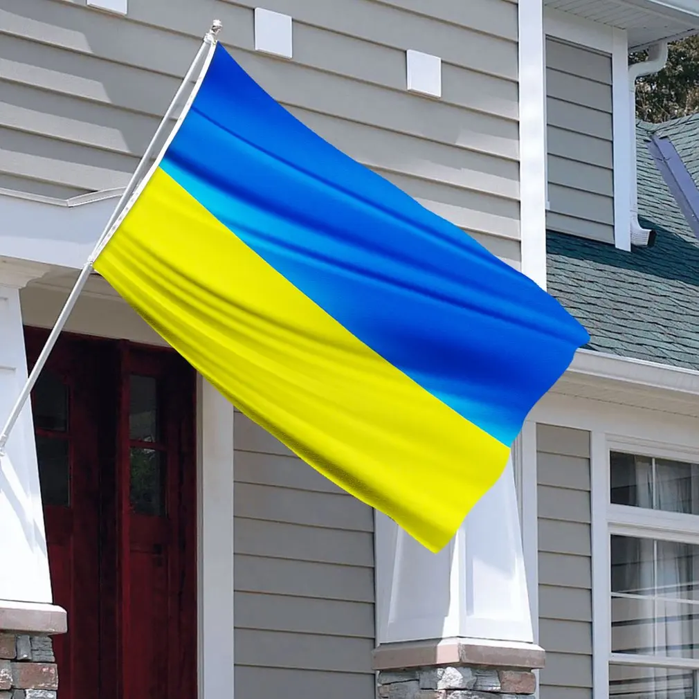 Drapeau National d\'ukraine 90x150cm, bannière pour les activités de bureau, les défilés, les festivals, la décoration de la maison, artisanat d\'art