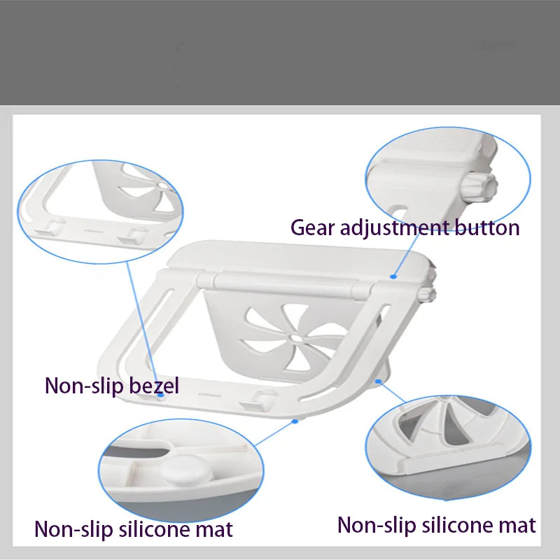 Adjustable Notebook desktop pad bracket protection cervical spine computer radiator base  heightening bracket