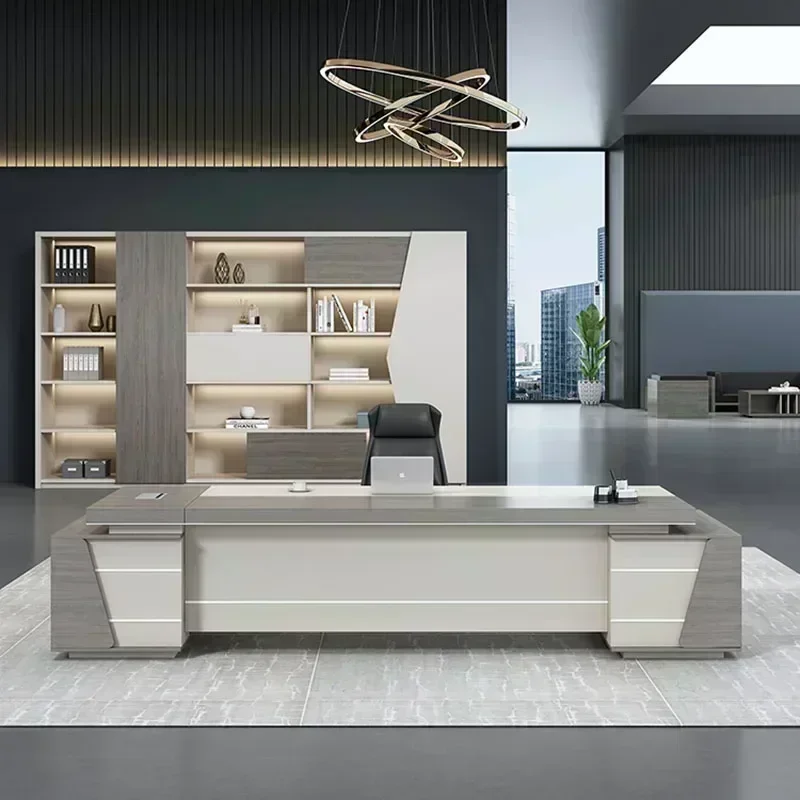 Reception Computer Desk Corner Bureaux Table Room Shelves Desks Table Work Economic Display Nordic Escrivaninha Unique Furniture
