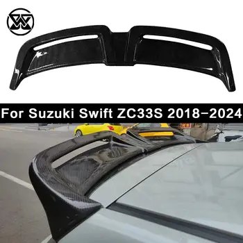 Pro Suzuki SWIFT Sport ZC33S 2018-2024 Zadní spoiler z uhlíkových vláken, lip, zadní křídlo, splitter, karosářská sada, autodoplňky 12 nejlepší prodej Zadní spoiler Suzuki Swift - №11