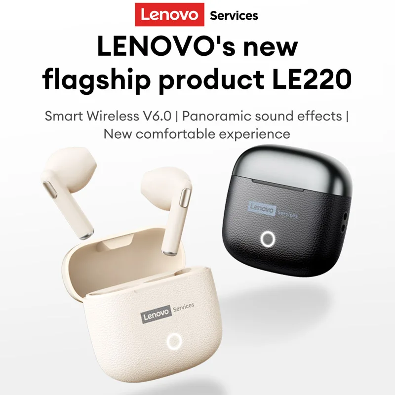 

Обновление Lenovo LE220, Hi-Fi TWS наушники TWS, беспроводные Bluetooth наушники, басовое сенсорное управление, стерео шумоподавление, длительный режим ожидания