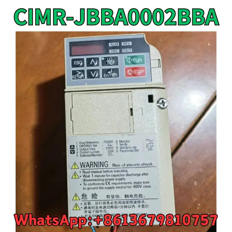 

Used Frequency converter CIMR-JBBA0002BBA test OK Fast Shipping