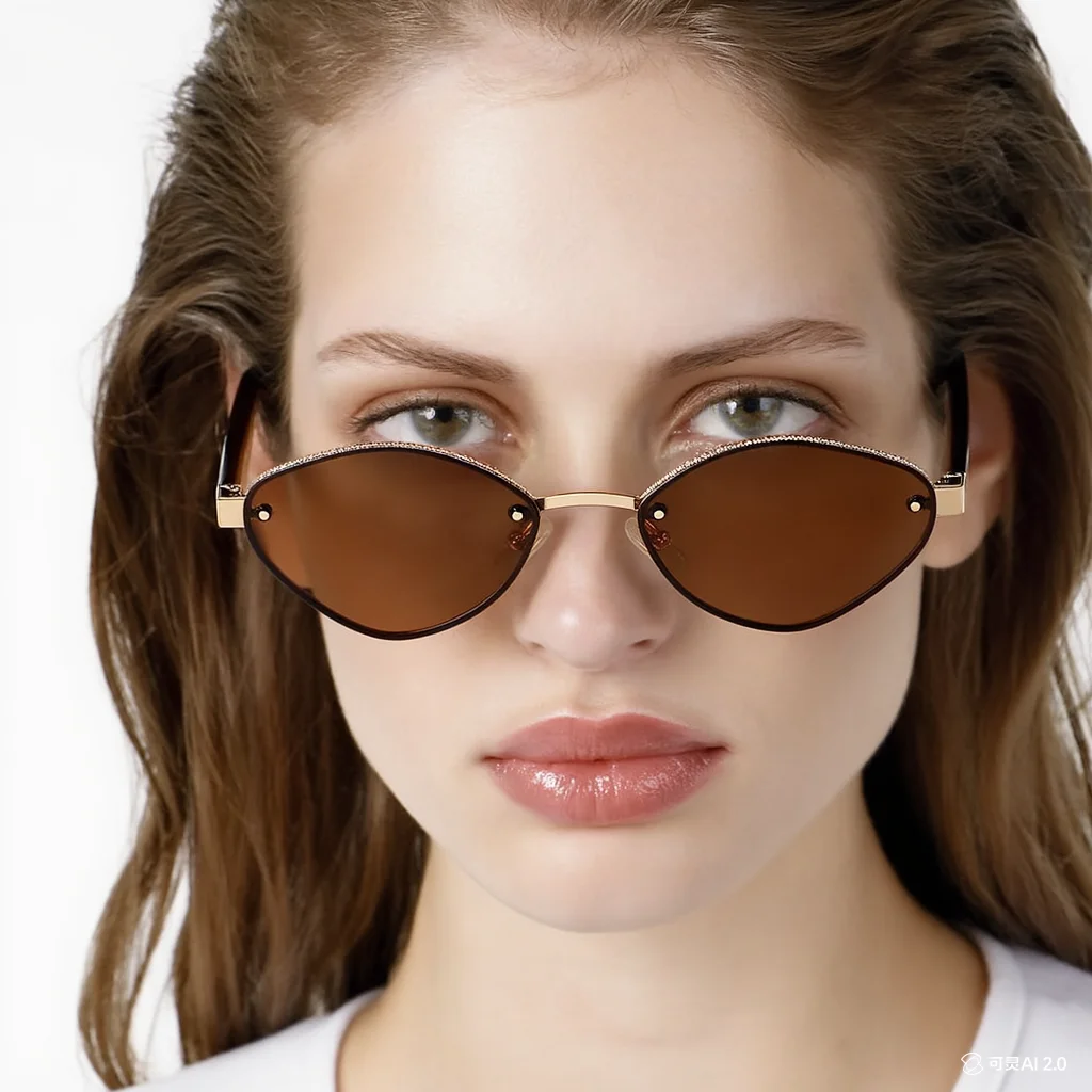 Ultra-Light Ladies Frameless Sunglasses Stylish New Design Outdoor Sun Protection Fashionable And Practical