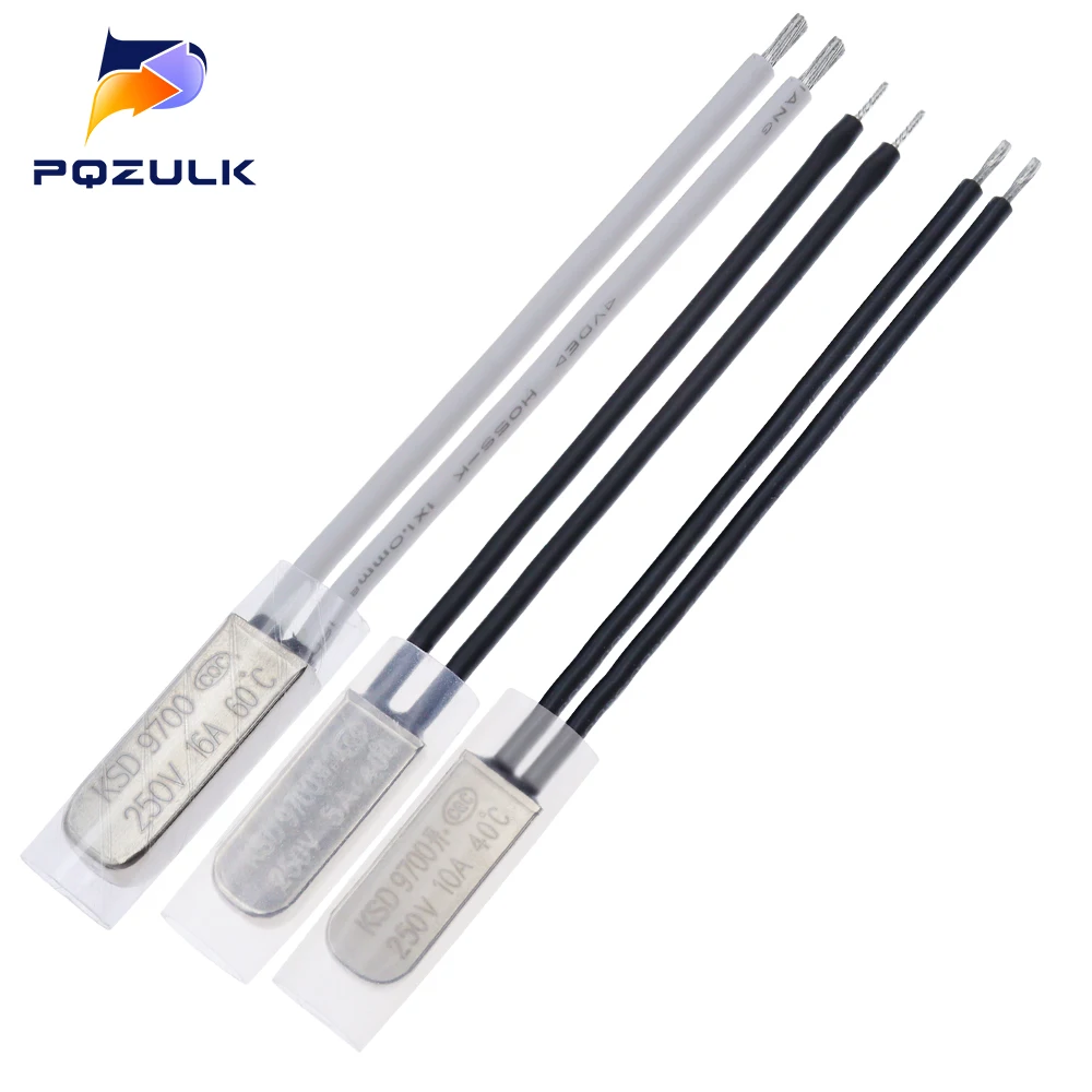 KSD9700 250V 5A 10A 16ATemperature Switch Thermal control 40 45 50 55 60 65 70 75 80 85 90 95 100 105 110Degree Temperature Fuse