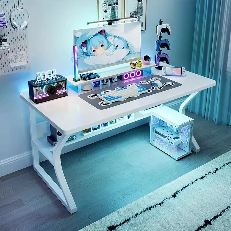 

Ergonomic Vanity Office Desk Computer Bedroom Study Simple Office Desk Reading Gaming Design Bureau Meuble Home Accessories