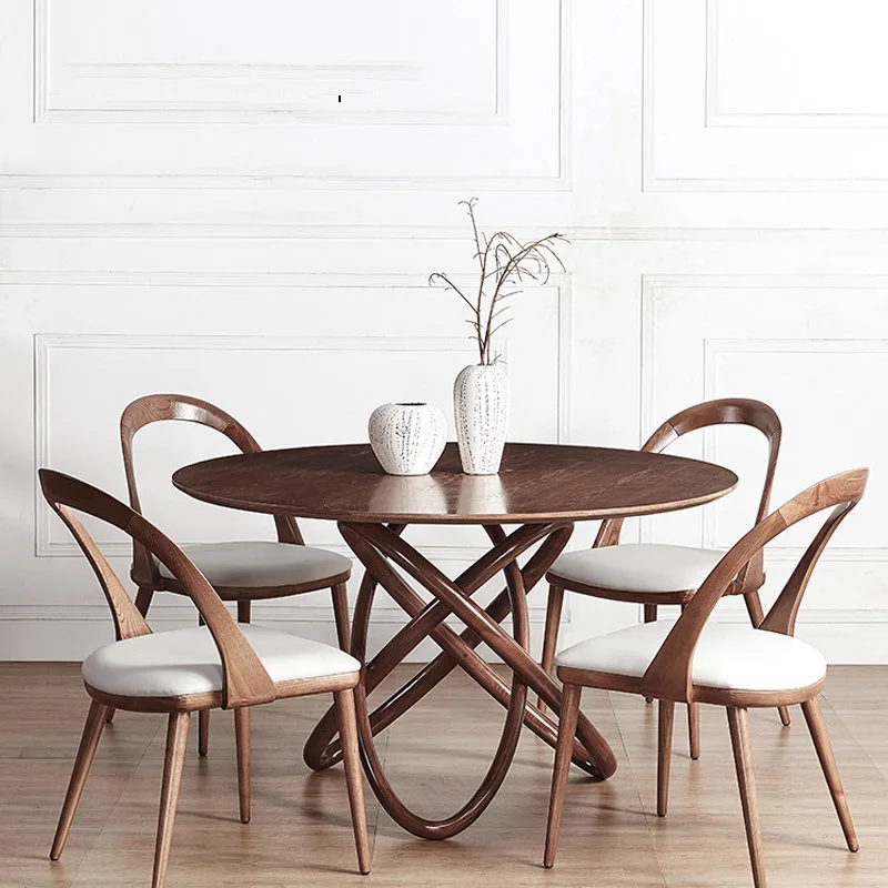 

Центральная часть обеденного стола Современная минималистская концепция квартиры Текстурированный шпон Многослойная отделка Городская гладкая композиция для столовой