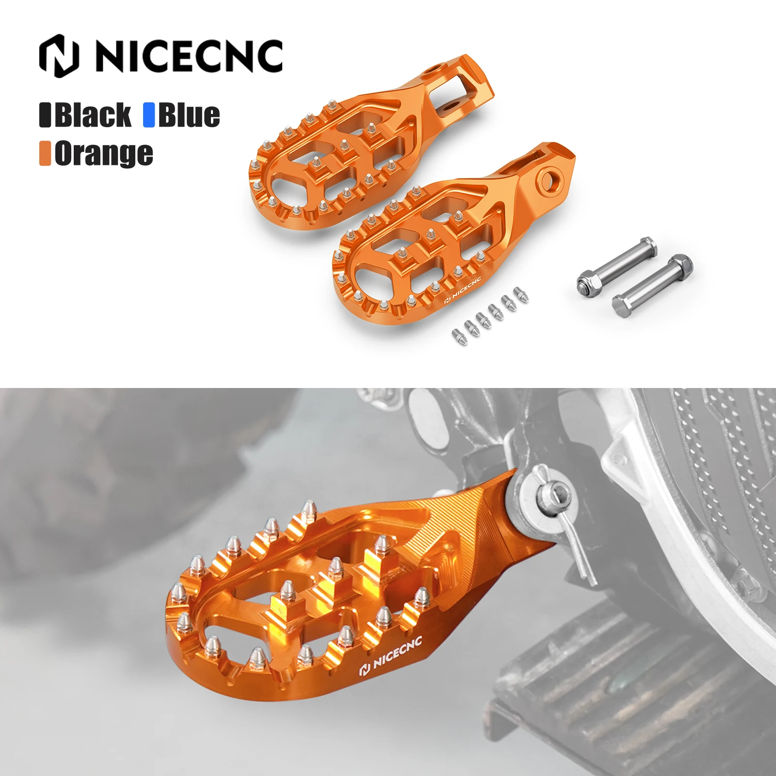 

For KTM 2024 EXC 300 EXCF 350 SX 125 SXF 250 SXF 450 Forged Foot Pegs footrests For Husqvarna TE 300 TE 250 For GasGas EC 300