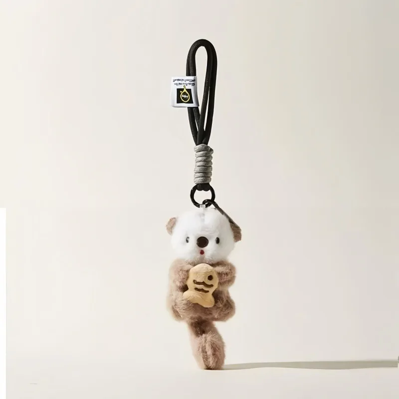 Creative Cute Sea Otter Pendant Plush Toy Fish Cat Doll Packaging Decoration Keychain  Bag  Backpack  Handsome  Pendant