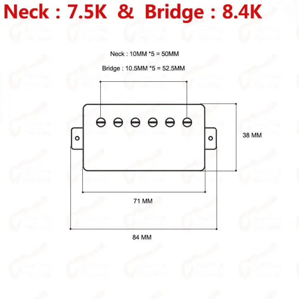 Standard Pro Bucker Alnico Humbucker Pickup Electric Guitar Pickups