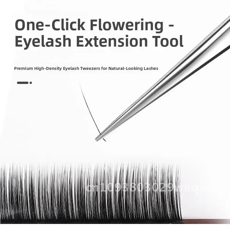 전문가용 고정밀 속눈썹 족집게 세트 진유 클립 도구 (인조 속눈썹 시술용, 초보자용, 거울 포함, 골드)