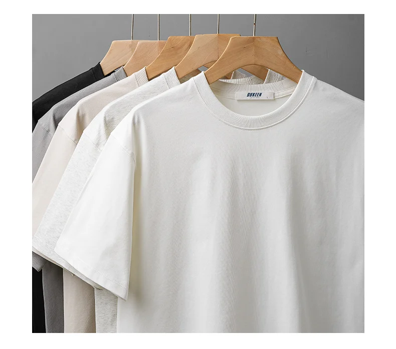 Dukeen Upf50+ Sorona Stoff Coolness T-Shirt Männer Kurzarm Sommer Sonne Eis Seide Einfarbig Antibakterielle T-shirt männer Kleidung – Detail 8