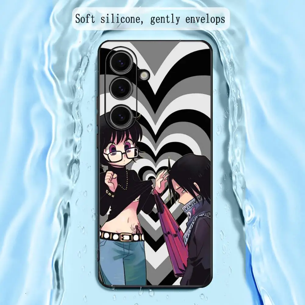 Shizuku sexy cool girl design Phone Case For Samsung Galaxy S25 S24 S23 S22 S21 S20 Plus Ultra Note20 Limited Edition Soft Black