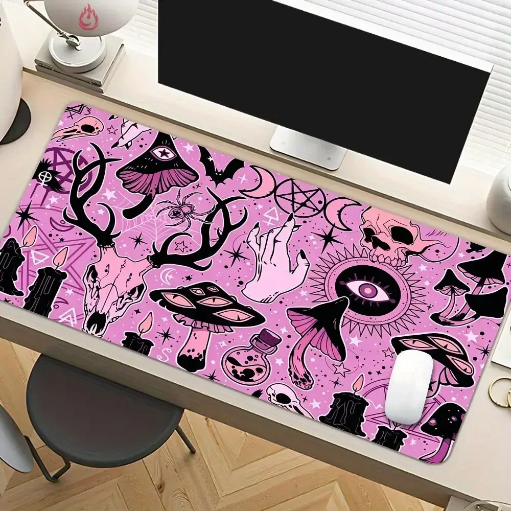 Gothic Strange Creatures Mouse Pad Desk Mat Large Computer Office Carpet XXL Mousepad Gamer Gaming PC Accessories Keyboard Rug