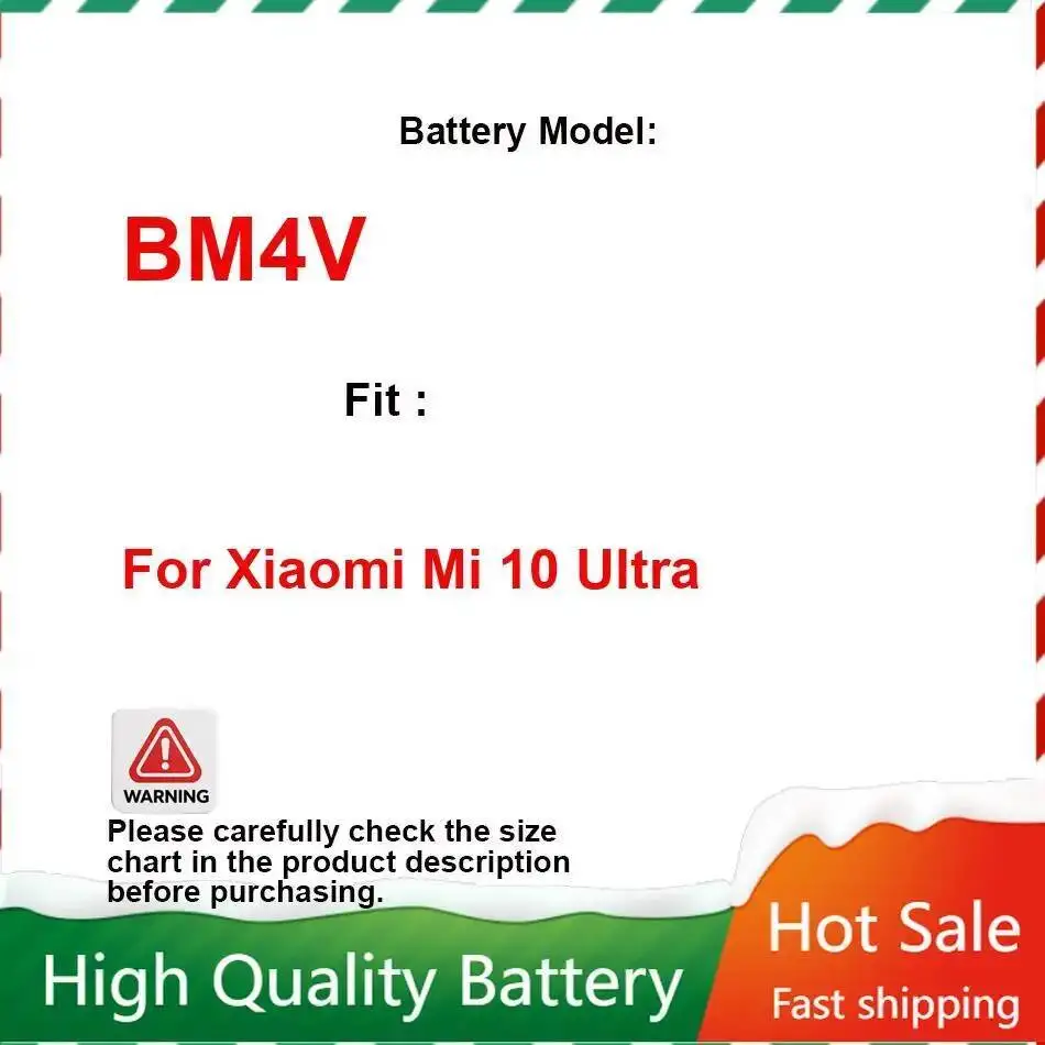 

Prolonged Performance 4500Mah For Xiaomi MI 10 Ultra Good Low-Temperature Mobile Phone Battery BM4V
