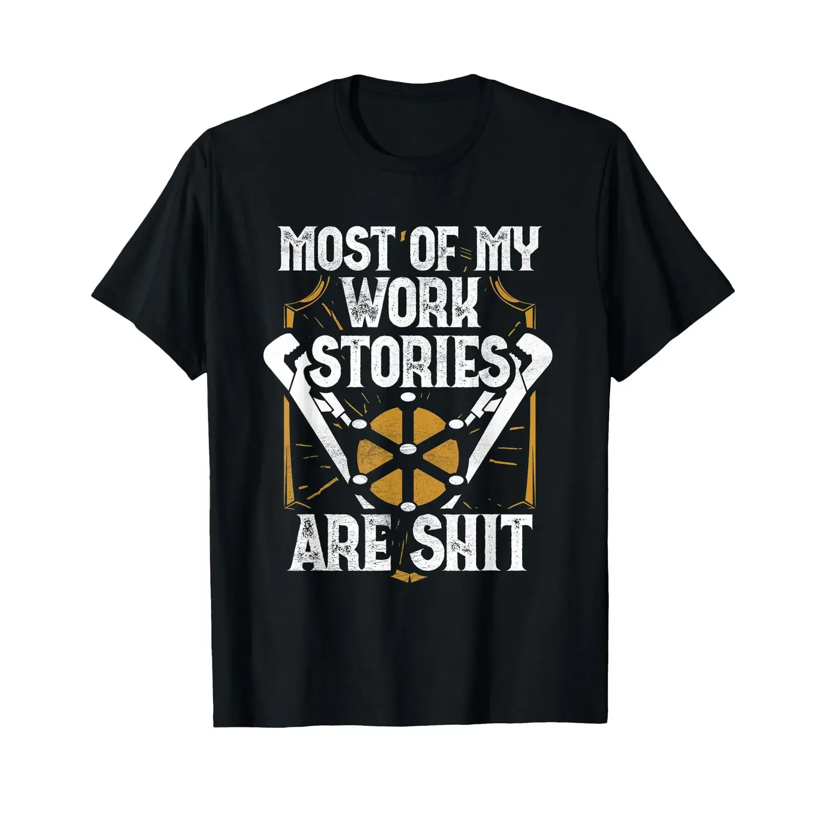 Men's Plumber Canal Worker Klarmeister Sewage Transport T Shirt black vintage Washed Soft Breathable homme Stretched Stylish