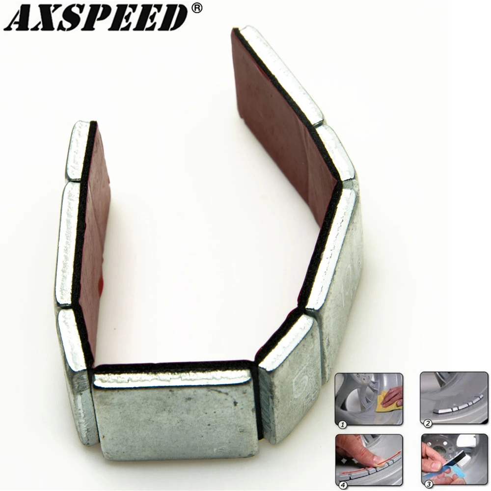 Axspeed pesos de roda stick-on fita adesiva 60g balanceador de roda rc modelo carro roda pneu balanceador de peso kit rc brinquedos peças