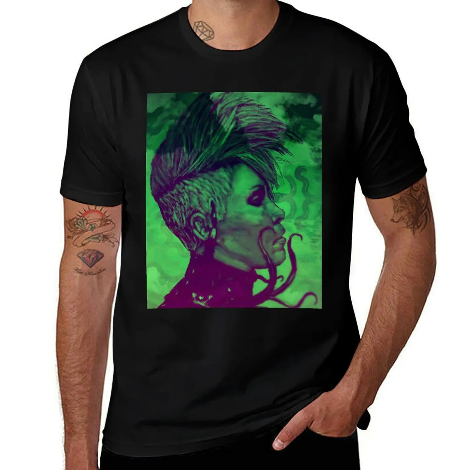 Daydreams in green T-Shirt Plus Size Basic Cotton T-Shirt