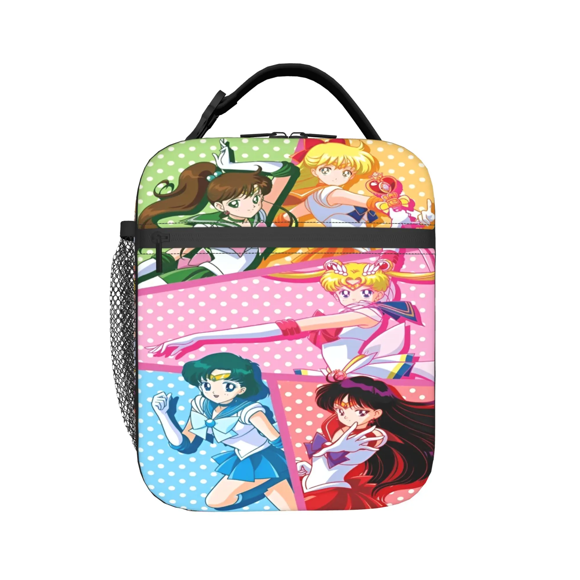 

Insulated Lunch Bag Sailors Moons Luna girls anime Accessories Food Box Causal Cooler Thermal Lunch Box For Travel