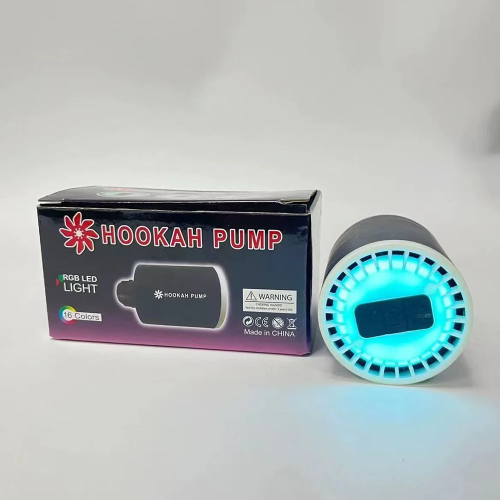 الكهربائية الشيشة الشيشة كاتب مضخة USB شحن أضواء LED بطارية قابلة للشحن منفاخ الملحقات طقم مضخة الشيشة الهواء القوي