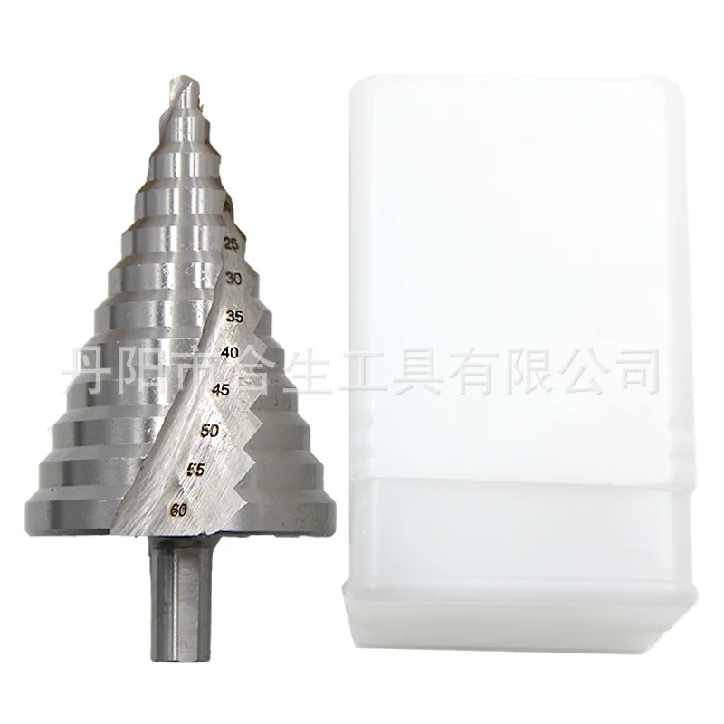 6-60mm Large Hole Opener HHS Spiral Groove Step Drill White Drilling Tower Drill Triangle Drill Multi functional Drill Bit