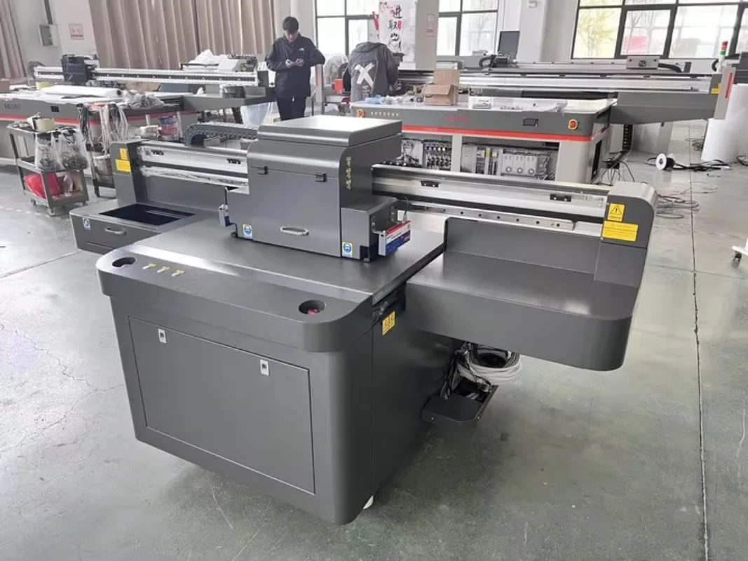 9060 90X60 Auto White Varnish Uv Printer Flat Bed Uv Flatbed Printer Printing Machine