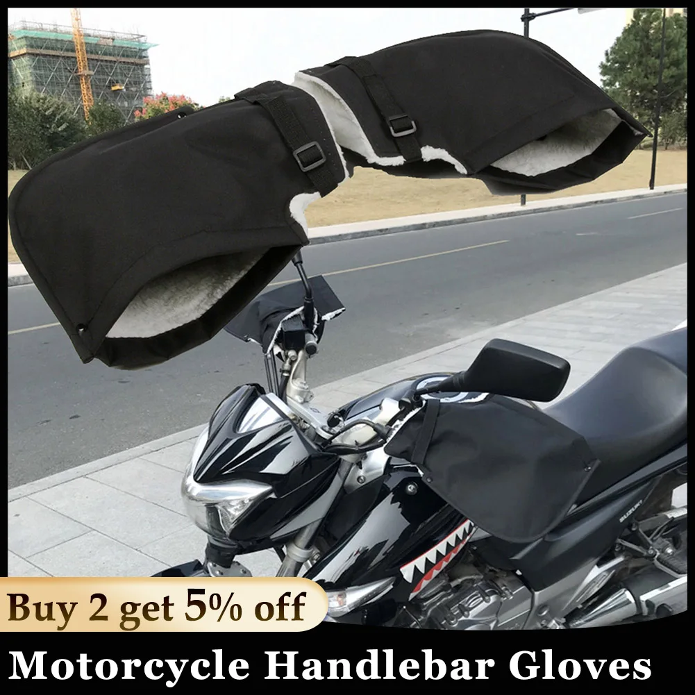 

Motorcycle Handlebar Mitts Gloves Winter Windproof Hand Warmer Gloves Electromobile Electric Motorcycle Handlebar Gloves