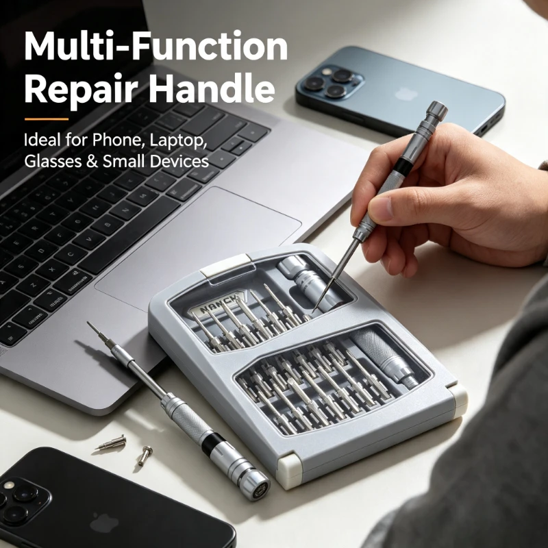 Nanch 22 in 1 CRV Steel Precision Screwdriver Set Magnetic Bits Hand Repair Tool Kit for Phone Laptop Digital Devices