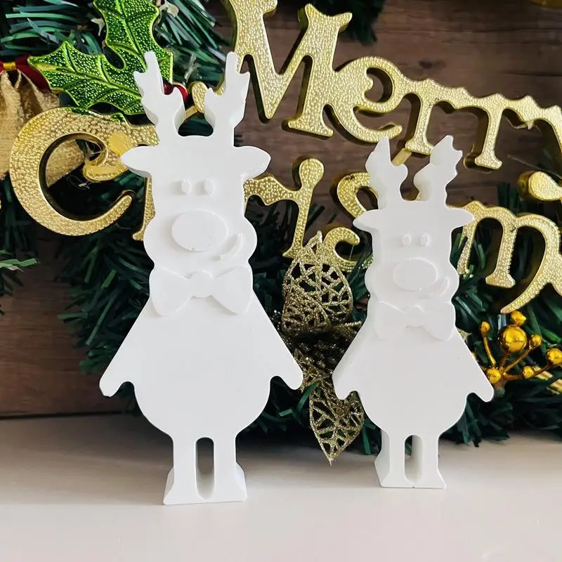 Elk Silicone Mold Christmas Decorations Silicone Mold Parties Decorations Resin Crafting Soap Mold Elk Silicone Mold For Candle