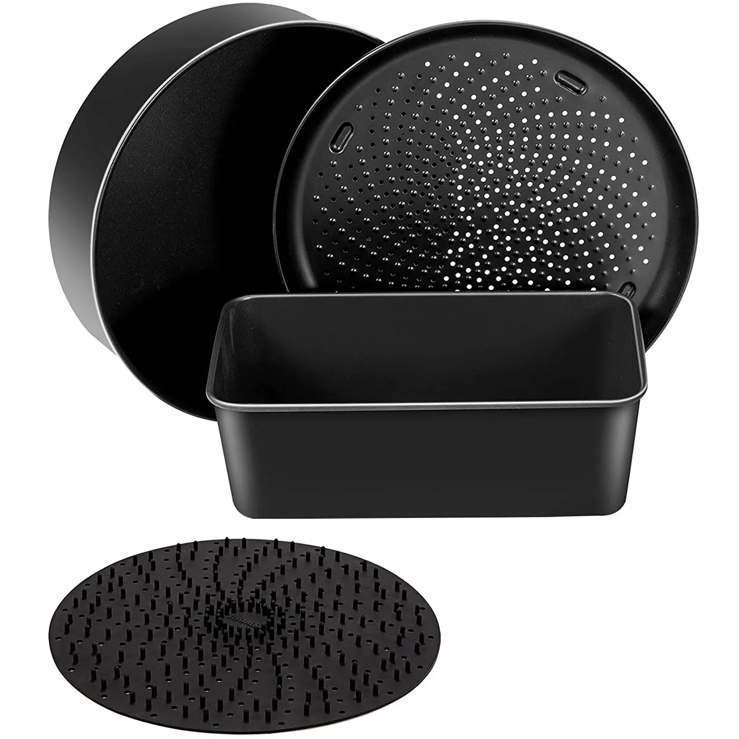 

Y50A-Baking Set For Ninja Foodi 6.5, 8Qt,Accessories Pot,Nonstick Bakeware Set With Multi-Purpose Pan,Crisper Pan,Loaf Pan