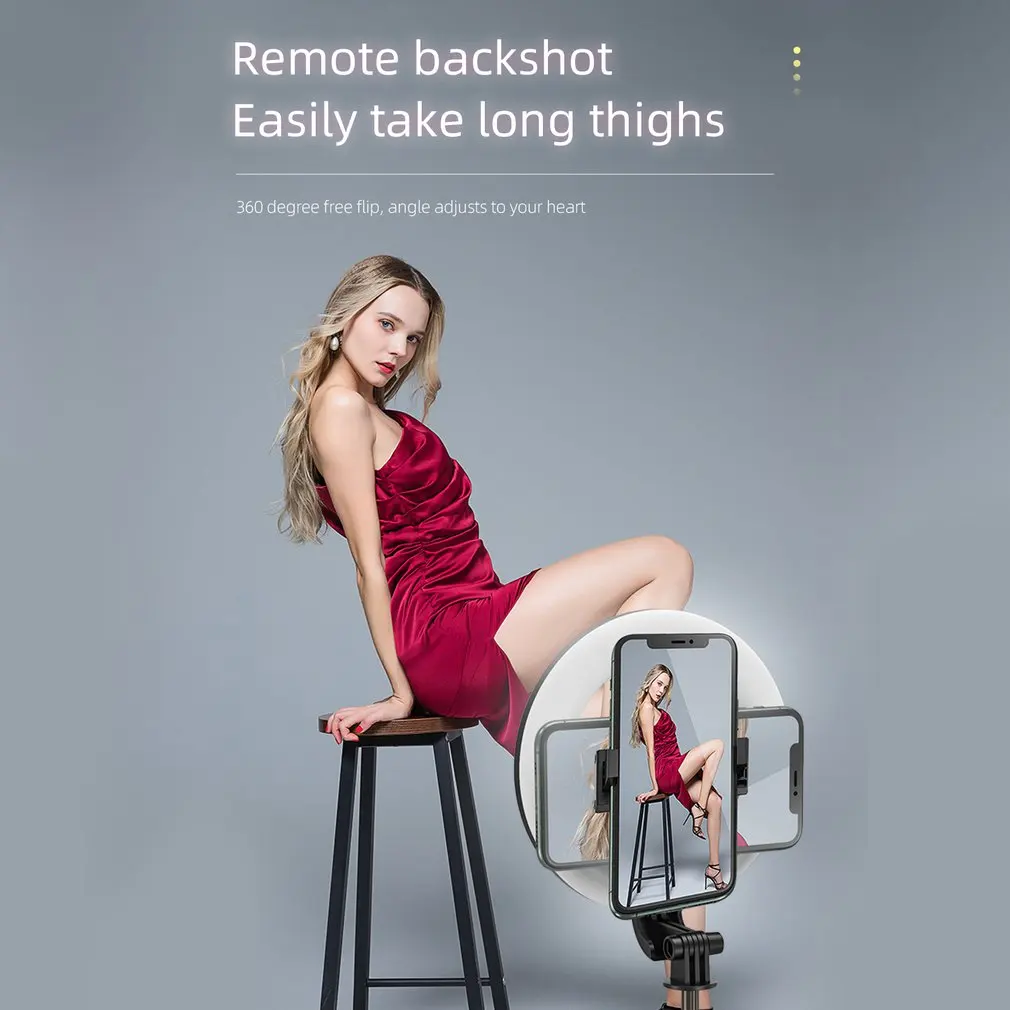 Supporto per treppiede per cellulare supporto per Clip per telefono cellulare staffa verticale adattatore per treppiede da scrivania rotante a 360 gradi per Samsung iphone