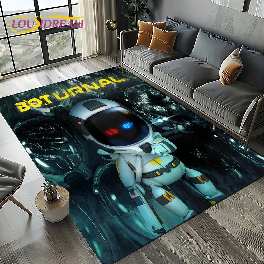 27 Style Astro Bot Funny AR Game Cartoon Robot Rug Carpet for Living Room Bedroom Decor,Non-slip Decoration for Sofa Doormat Kid