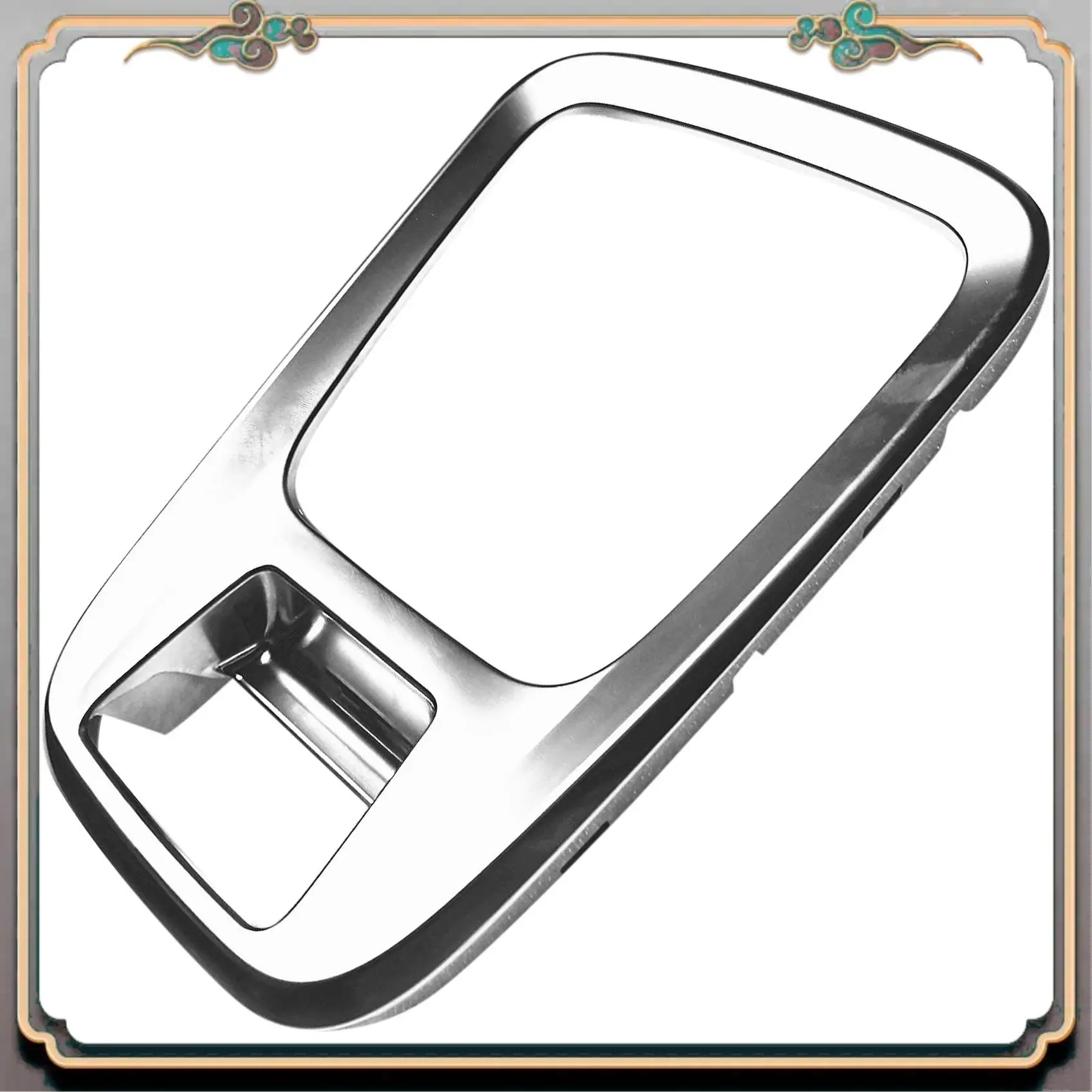 Reliable-For  3008 Chrome Replacement Gear Shift Box Cover Trim Sticker Decoration Frame Interior Accessories