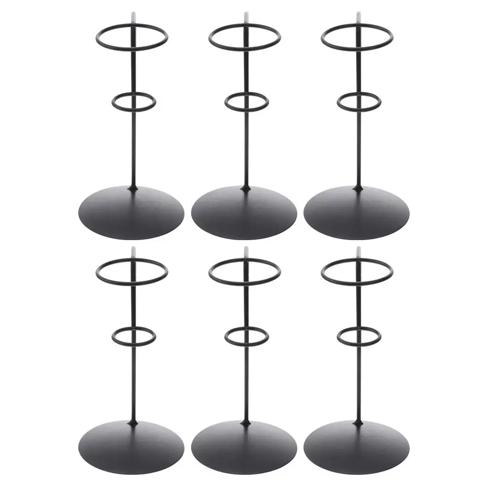 

6Pcs Ice Cream Stand Metal Cone Holders Desktop Cone Holder Rack Reusable Ice Cream Display Support Display Holder