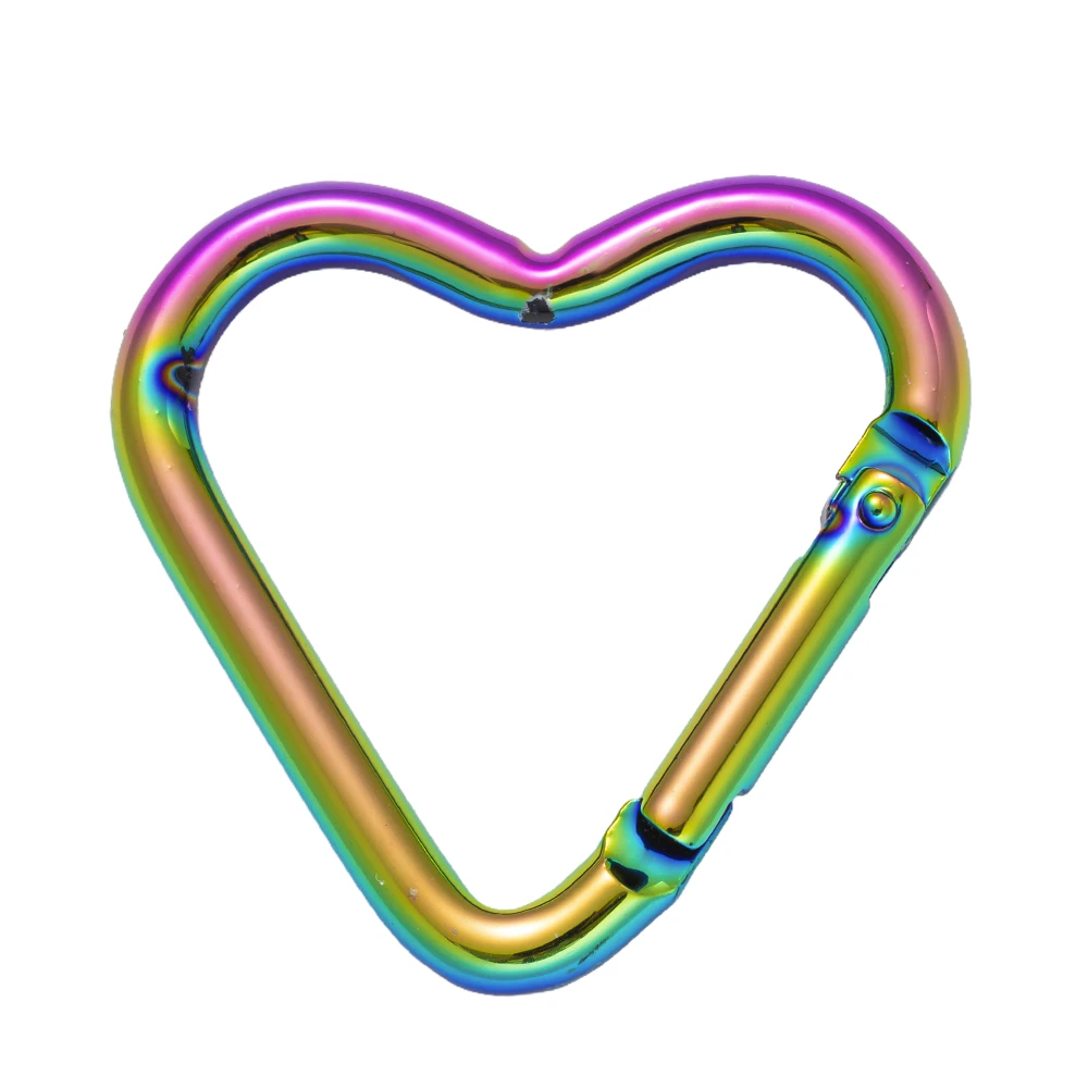 5 قطعة حلقة تسلق معدنية على شكل قلب مفتاح سلسلة كليب Keyrings هوك مشبك معلق DIY بها بنفسك المفاتيح مستلزمات صناعة المجوهرات النتائج #1