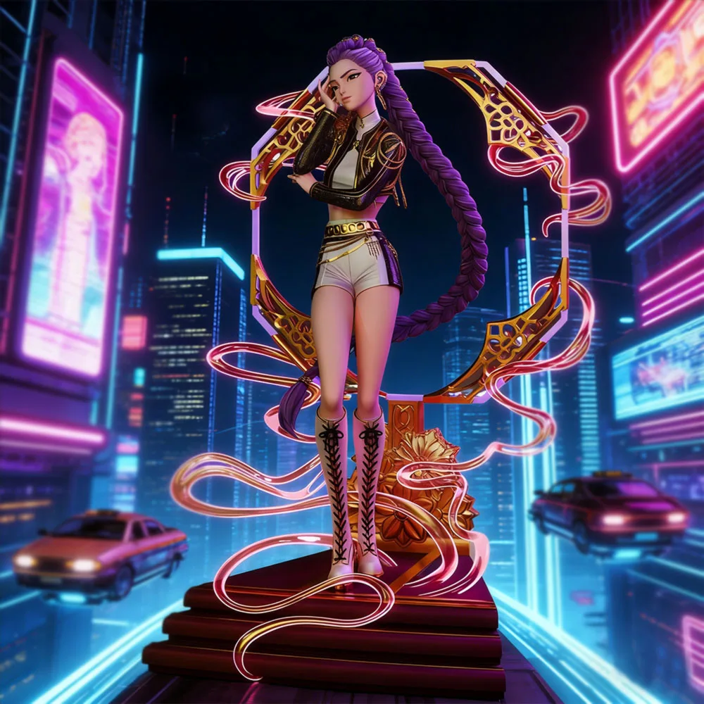 

1:18 High-Detail Idol GroupStyle Cute Girl Anime Figures Unpainted 3D Resin Miniature DIY Craft Kit (A1153)