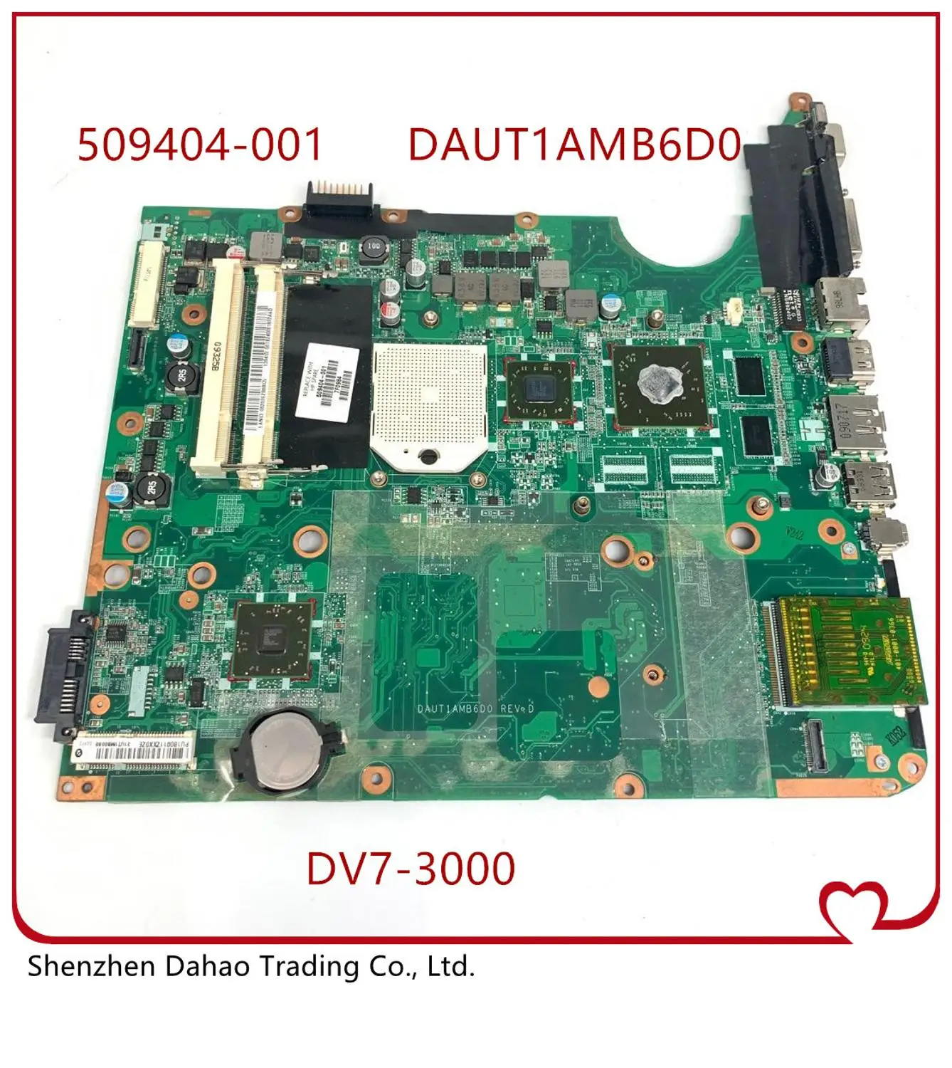 

509404-001 DAUT1AMB6D0 for HP Pavilion DV7 DV7-3000 Motherboard Mainboard 100% tested ok