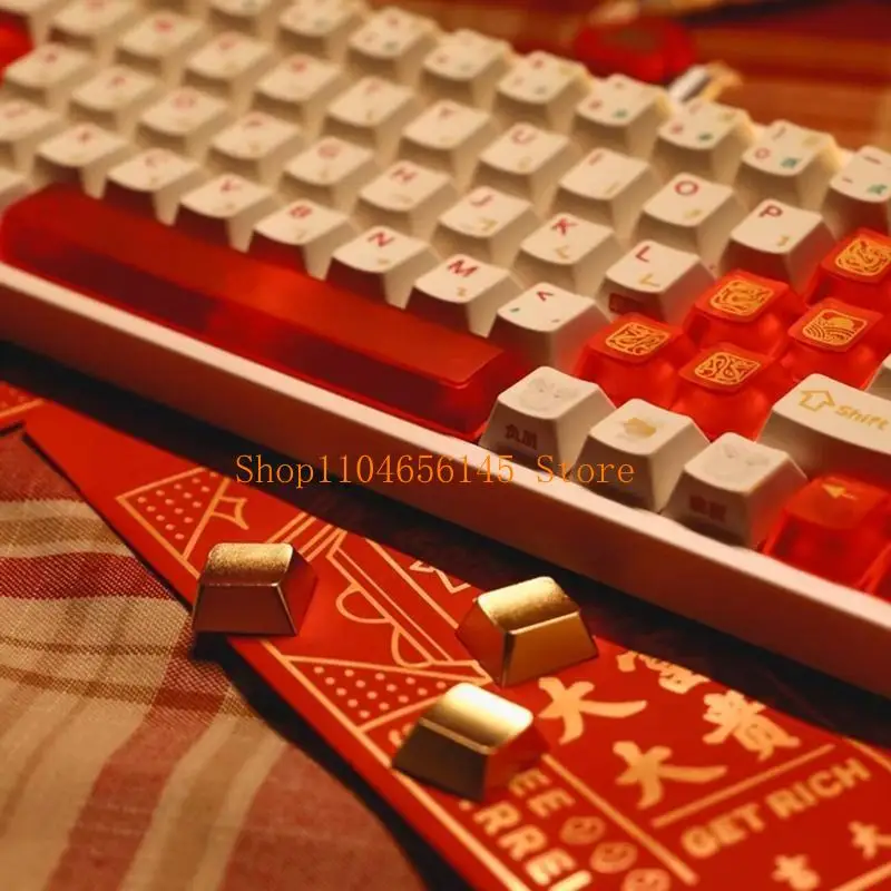 5asd 15Pcs Zinc Alloy Keycaps for Mechanical Keyboards, R3 Row Q Layout Highly Durability and Comfort